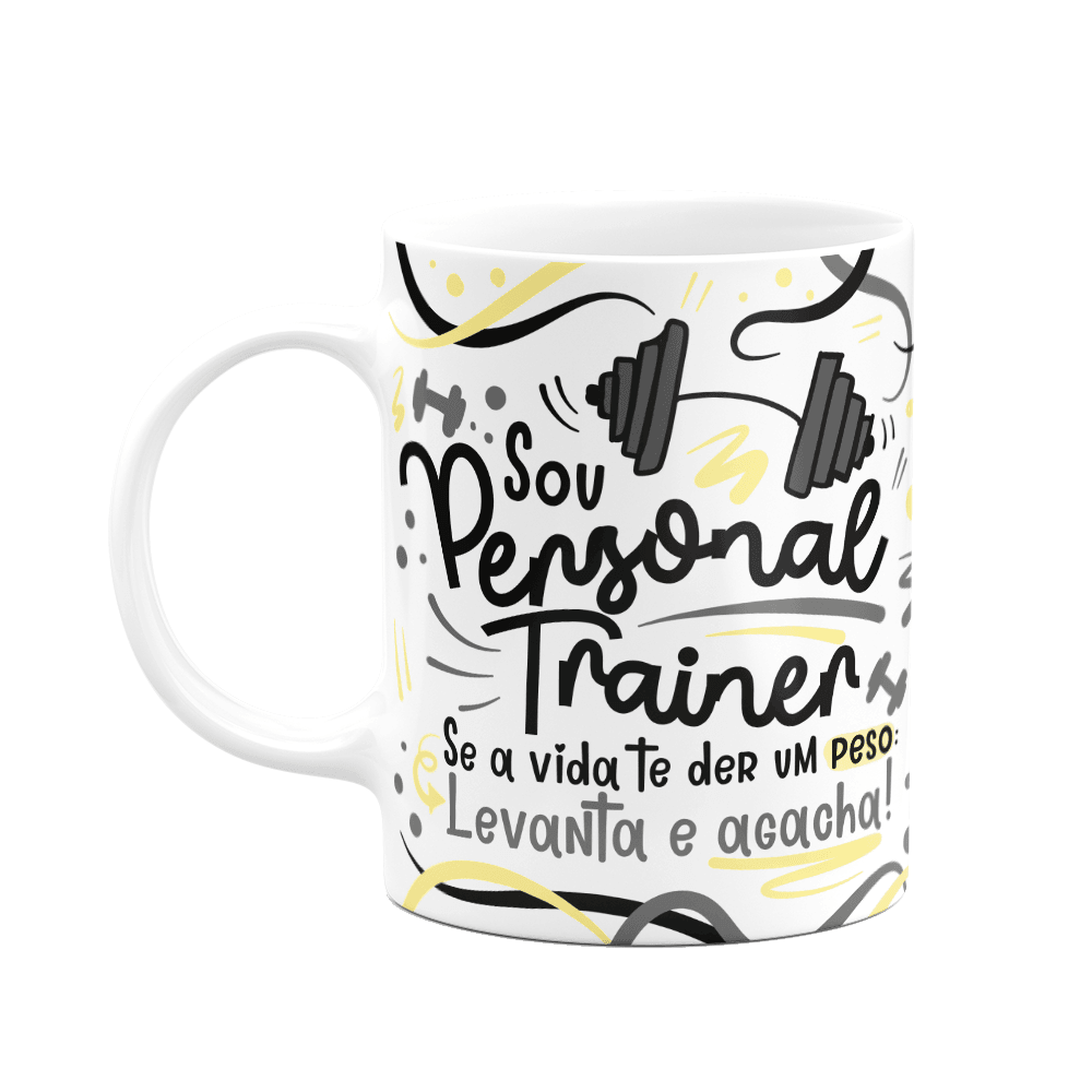 Caneca Profissões, Sou Personal Trainer