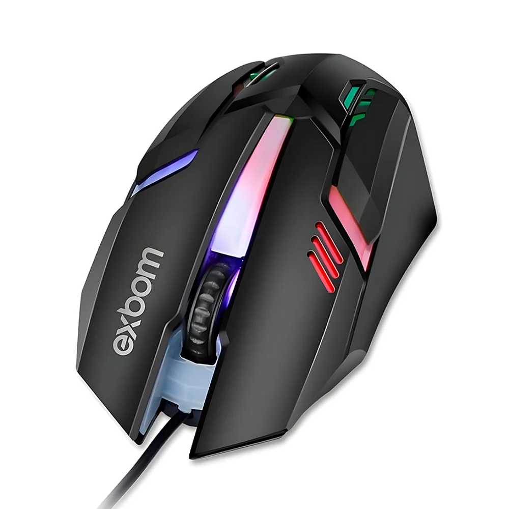 Imagem 3 de 5 do produto Mouse Gamer Exbom Ms-62, USB, 1200 Dpi, RGB