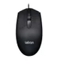 Mouse Letron USB,3 Botoes, 1600 Dpi, Black - Rat M1611