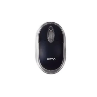 Mouse Letron USB,3 Botoes, 800 Dpi, L Black 1601 R8
