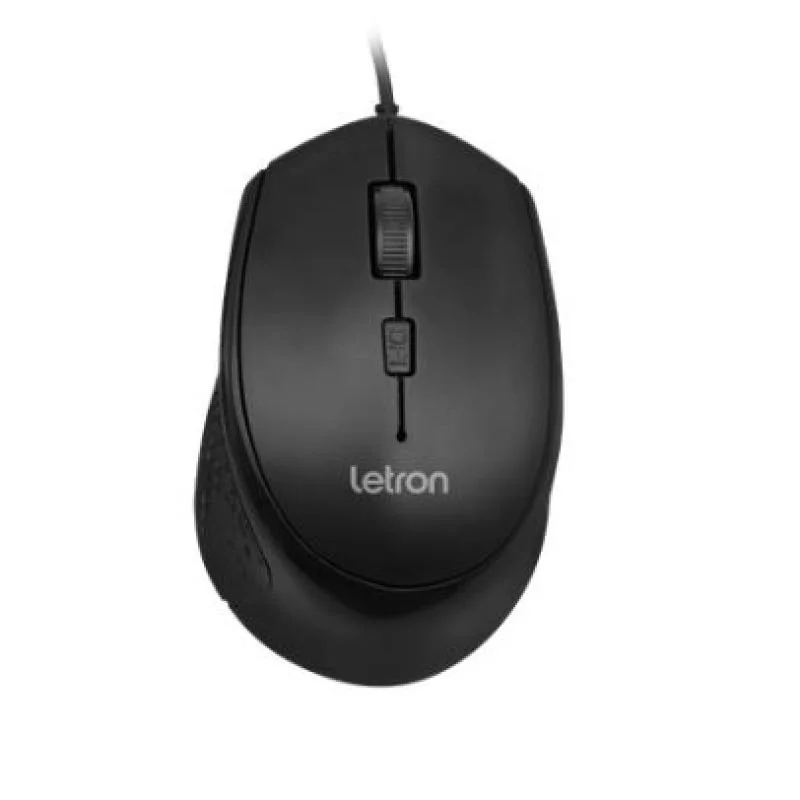Imagem 3 de 3 do produto Mouse Letron USB,Office Job, Preto, 4d Ergonomico