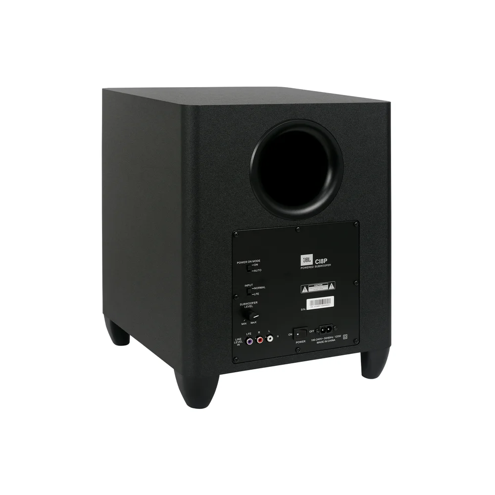 Imagem 2 de 5 do produto Subwoofer Jbl Ci8p  Ativo 100w, 8 Polegadas, Preto
