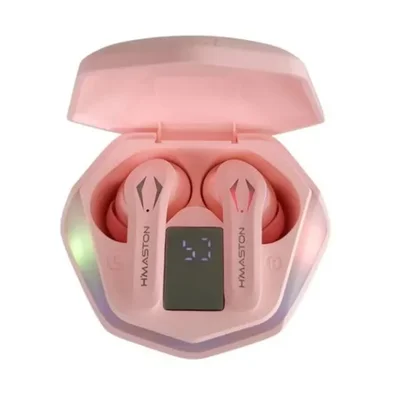 Fone de Ouvido Tws Gamer, sem Fio, Bluetooth 5.1 Wireless, Microfone, Rosa