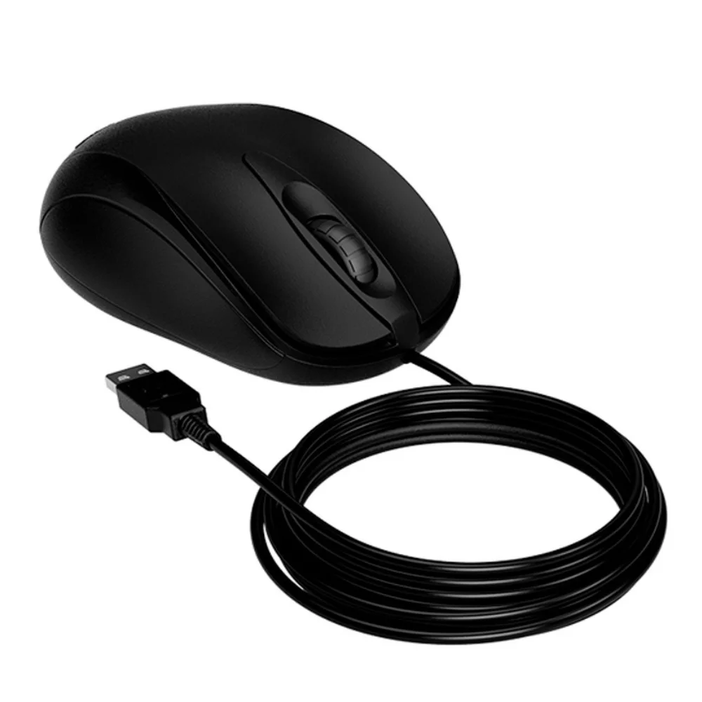 Imagem 2 de 5 do produto Mouse Intelbras Mci20, 1000 DPI, Com Fio 1.8M, USB, Preto