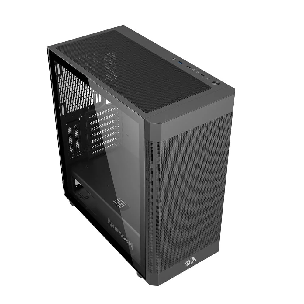 Imagem 4 de 5 do produto Gabinete Gamer Redragon, Mid Tower, Sem Fonte, Aeroglass, Preto - Ca-602b