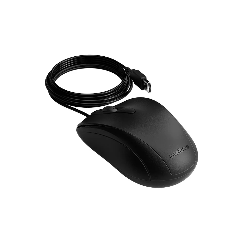 Imagem 3 de 5 do produto Mouse Intelbras Mci 10, Com Fio, Preto - 1000 Dpi
