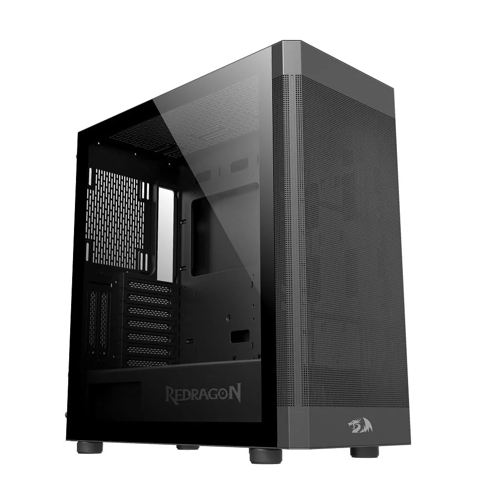 Imagem 3 de 5 do produto Gabinete Gamer Redragon, Mid Tower, Sem Fonte, Ca-603b, Aeroflow - Preto