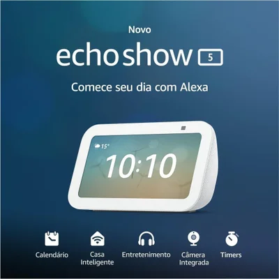 Amazon Echo Show 5 3 Geraço 2023 Branca KaBuM