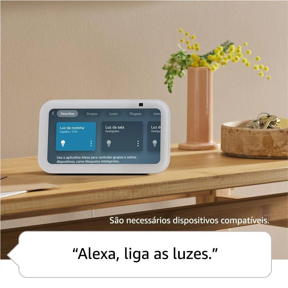 Amazon Echo Show 5, 3ª Geração 2023, Display De 5,5, Preto, Com Alexa E Câmera De 2mp