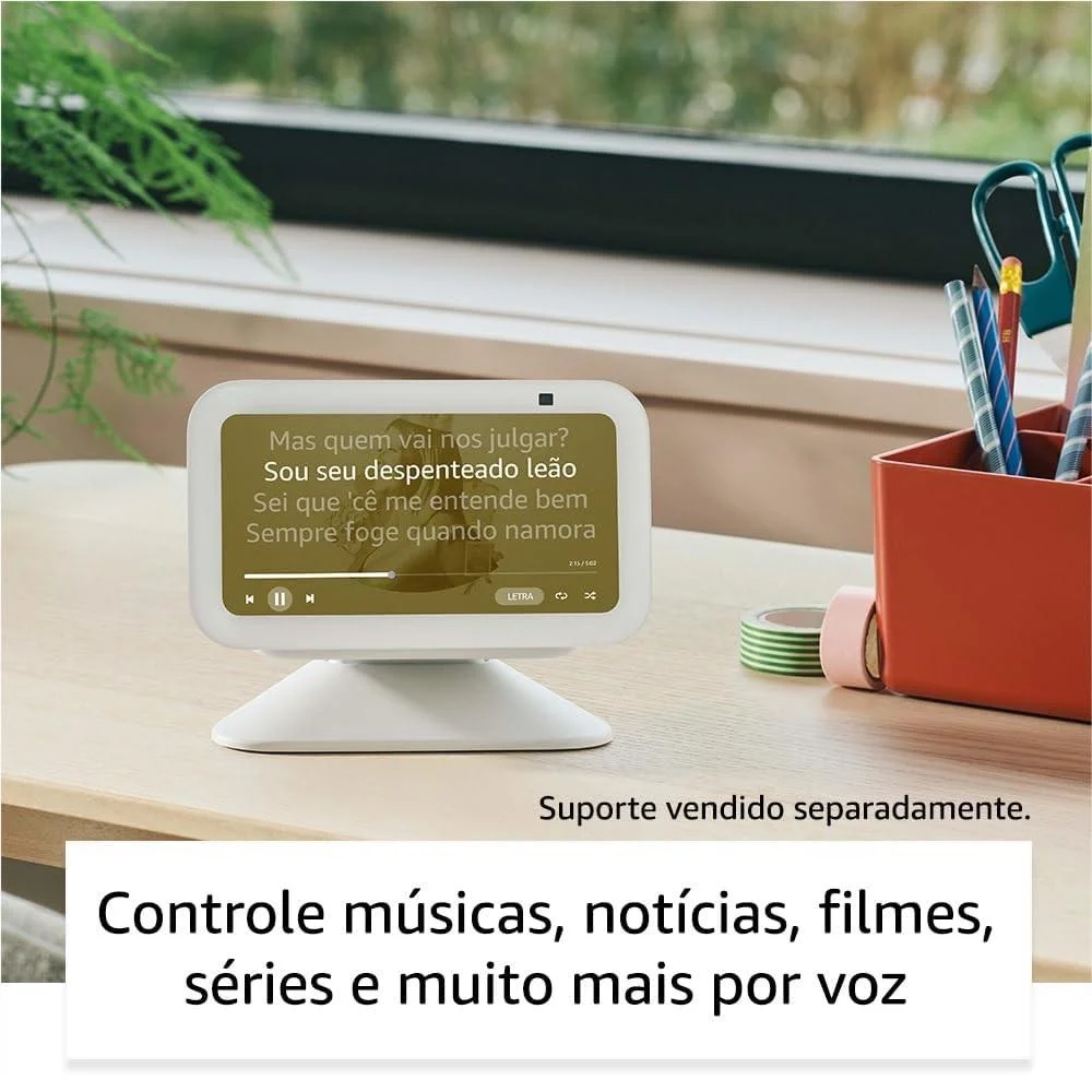 Amazon Echo Show 5, 3ª Geração 2023, Display De 5,5, Preto, Com Alexa E Câmera De 2mp
