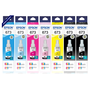 Kit Tinta Epson Com 7 Refis Original T673 Ecotank 6 Cores C+lc+m+lm+y+k Compatível Impressoras L800 L805 L810 L850 L1800