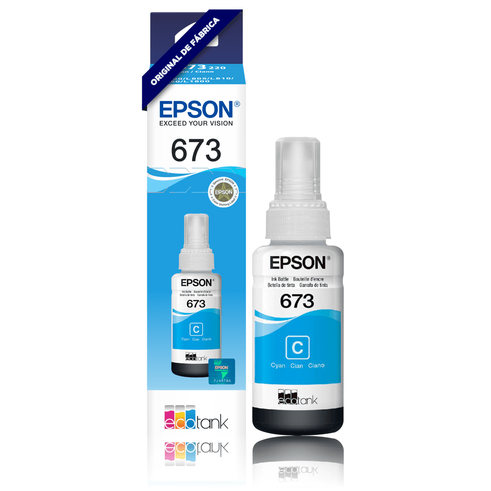Kit Tinta Epson Com 7 Refis Original T673 Ecotank 6 Cores C+lc+m+lm+y+k Compatível Impressoras L800 L805 L810 L850 L1800 Kit Tinta Epson Com 7 Refis Original T673 Ecotank 6 Cores C+lc+m+lm+y+k Compatível Impressoras L800 L805 L810 L850 L1800