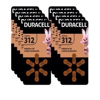 60 Pilhas Auditivas Nº 312 - Duracell