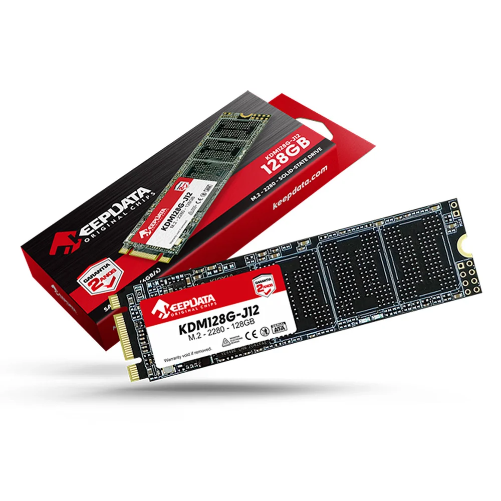 SSD 128GB Keepdata, M.2 2280, Sata Iii 6GB/s, Leitura 550mb/s, Gravação 500mb/s - KDM128G-J12