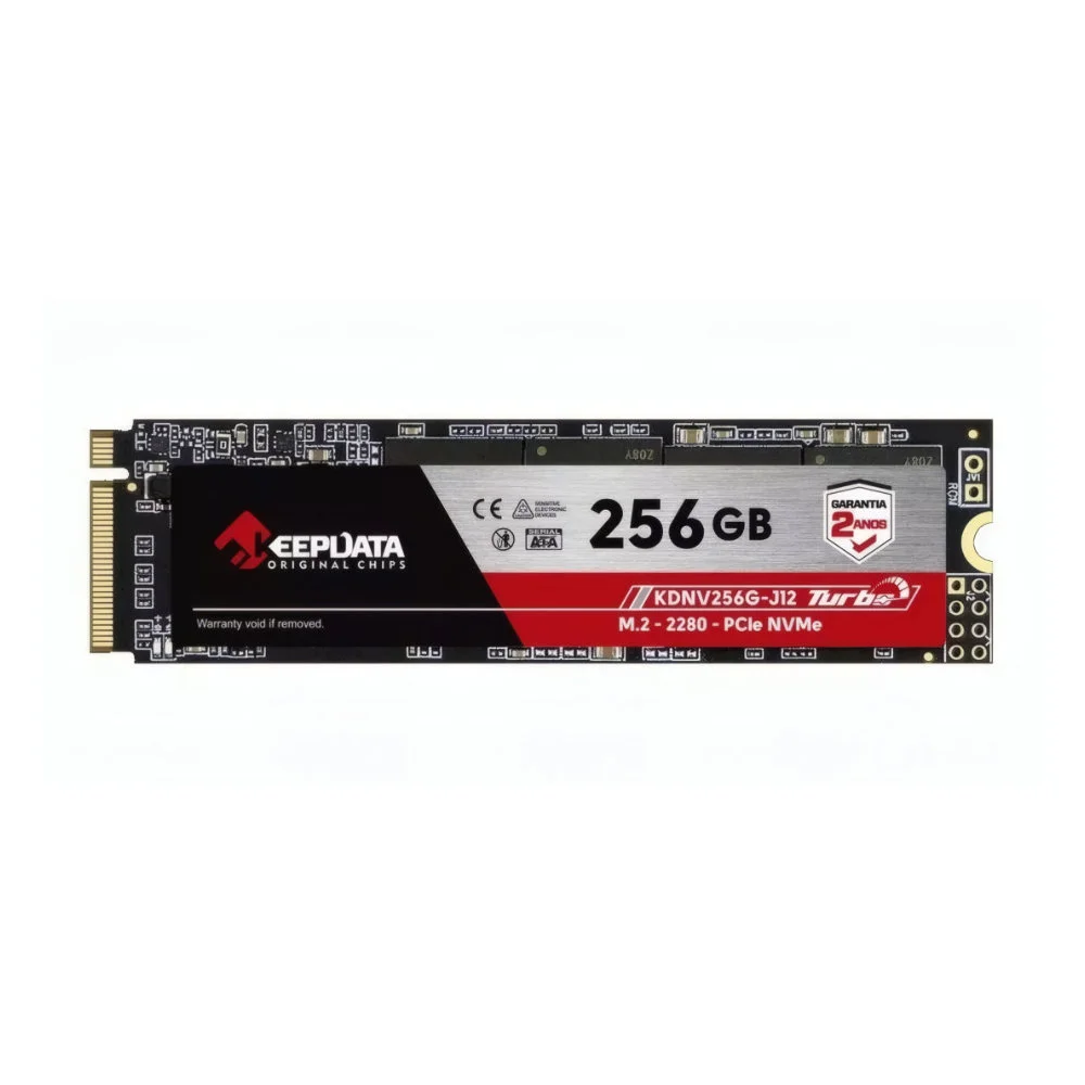 Imagem 2 de 5 do produto SSD 256GB Keepdata, M.2 2280, Pcie Gen3x4 Nvme, Leitura 2400mb/s, Gravação 1700mb/s - KDNV256G-J12