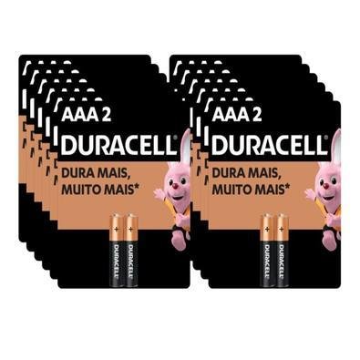 Kit 24 Pilhas Alcalina Duracell Palito AAA