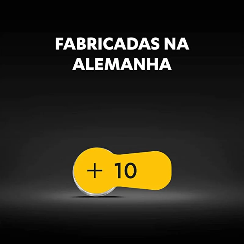 Imagem 5 de 5 do produto Kit Com 6 Pilha Duracell Auditiva 10, Com 6 Unidades Cada
