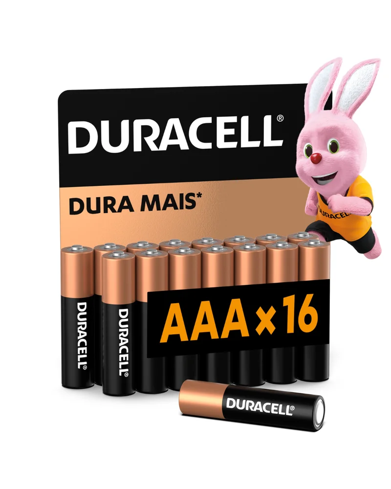 Pilha Alcalina, Aaa, Duracell, Com 16 Unidades Pilha Alcalina, Aaa, Duracell, Com 16 Unidades