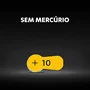 Pilha Auditiva Tamanho 10, Cartela Com 6 Unidades