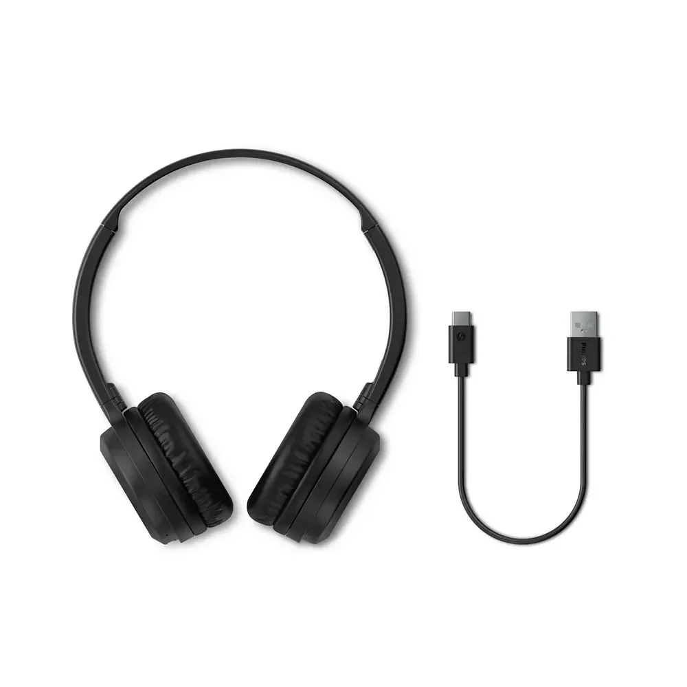 Headphone Sem Fio Philips, Bluetooth 5.2, Com Microfone, Diâmetro 30 Mm, Preto - Tah1108bk/55 Headphone Sem Fio Philips, Bluetooth 5.2, Com Microfone, Diâmetro 30 Mm, Preto - Tah1108bk/55