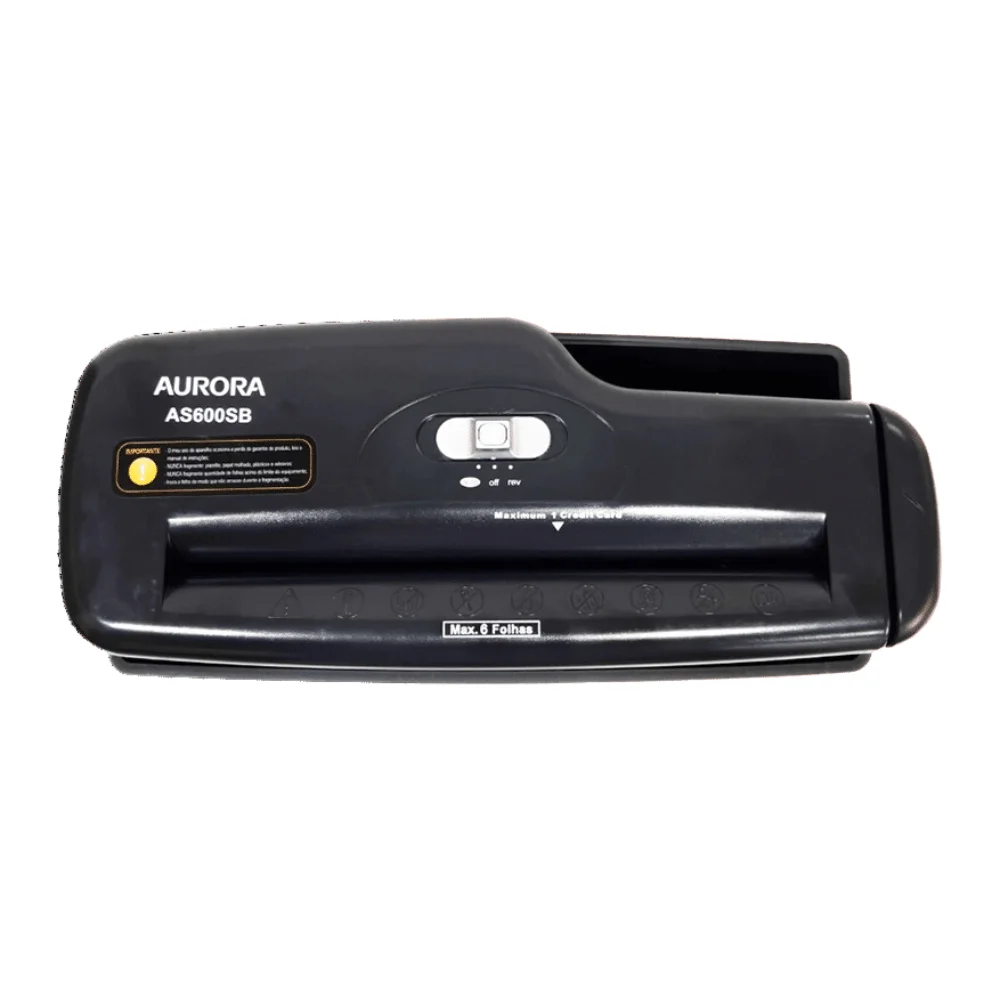 Imagem 2 de 5 do produto Fragmentadora Triturador As600sb Aurora, Picota Documentos, 110v