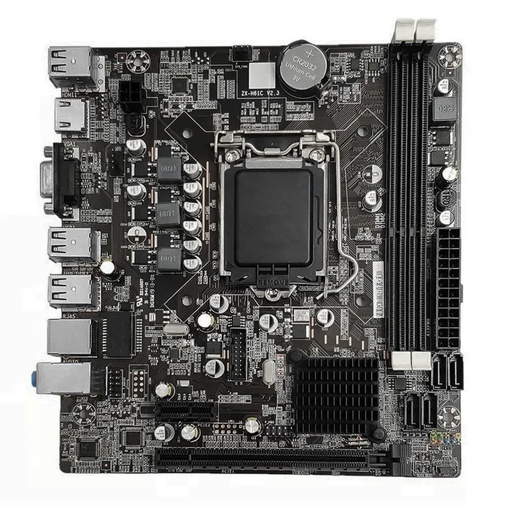 Placa-Mãe Brx H61, Intel, Socket LGA 1155, DDR3, Barr. Memória 1600MHz 7