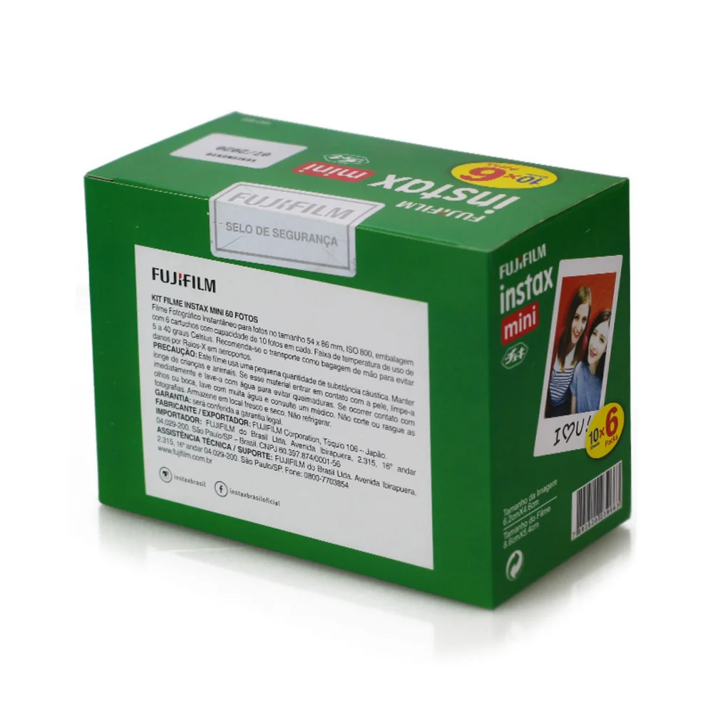 Filme Instax Mini Instantâneo Fujifilm - 60 Fotos