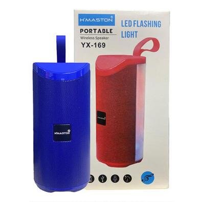Caixa de Som Portátil H'maston, LED Flashing Light, Azul - Yx169 — foto 4