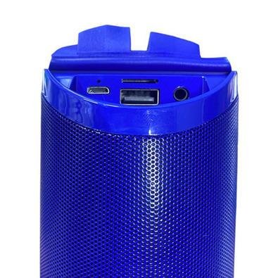 Caixa de Som Portátil H'maston, LED Flashing Light, Azul - Yx169 — foto 5