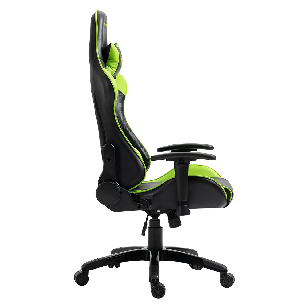 Imagem 5 de 5 do produto Cadeira Gamer Draxen Dn3, Giratória, Até 150Kg, Preto/Verde