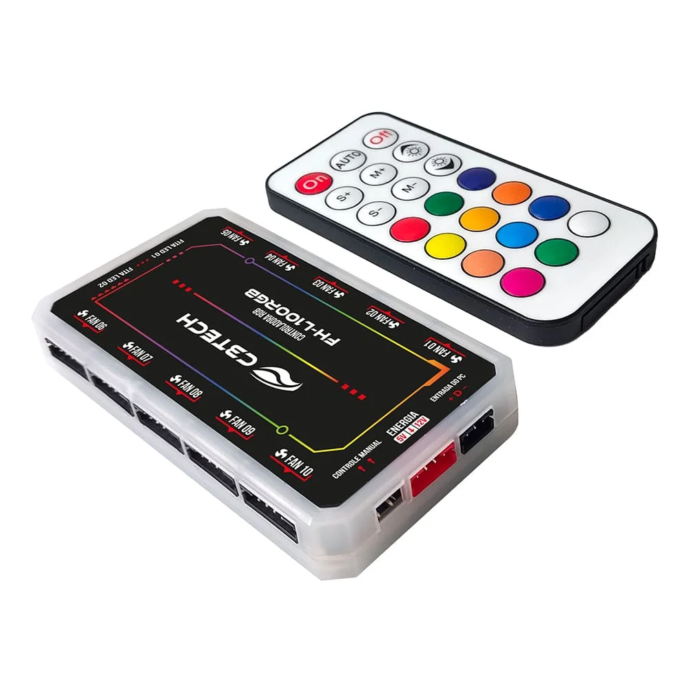Imagem 4 de 5 do produto Controlador De Fan C3tech Gaming RGB - Fh-l100rgb