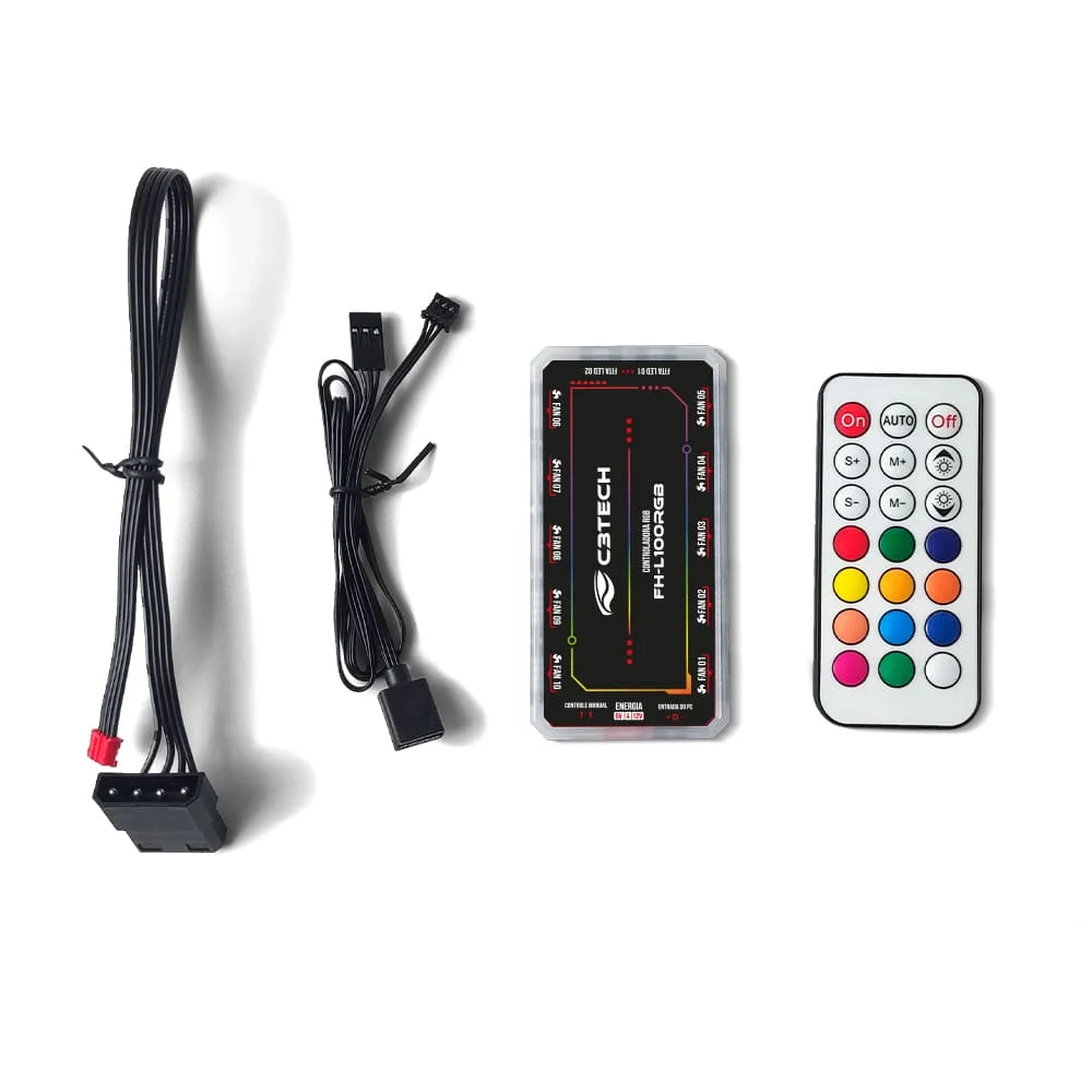 Imagem 5 de 5 do produto Controlador De Fan C3tech Gaming RGB - Fh-l100rgb