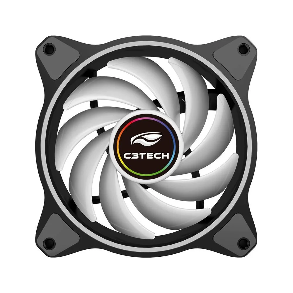Cooler Fan C3tech, 120mm, RGB, Preto - F7-l250rgb 5