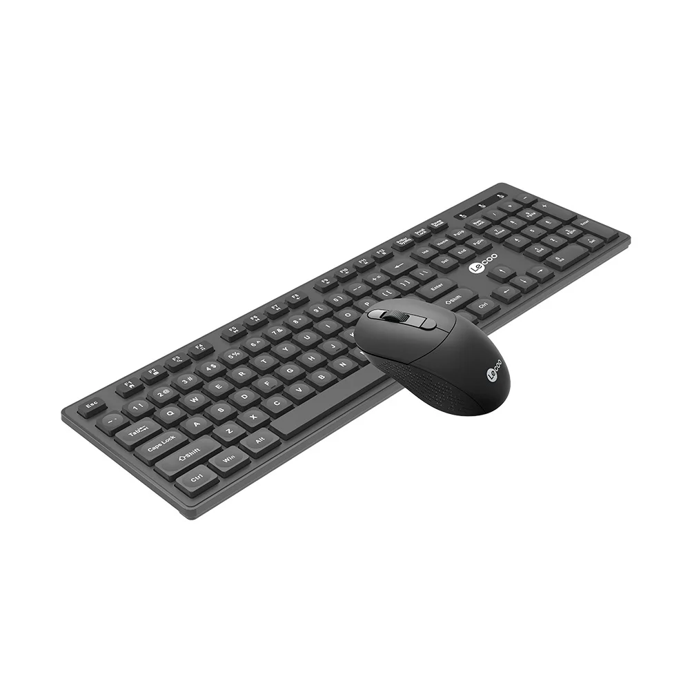Imagem 5 de 5 do produto Kit Lecoo Kw201 - Teclado Membrana Abnt2 + Mouse Óptico DPI 2400 - Preto