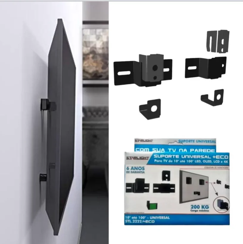 Imagem 4 de 4 do produto Suporte Fixo Para Tv Starlight Universal, De 14 à 70 Polegadas, Até 200Kg