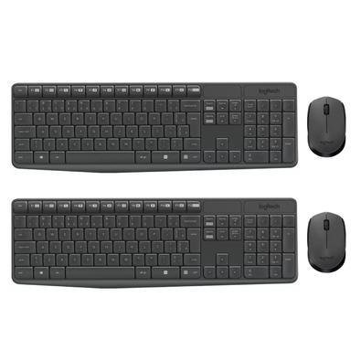 Kit Logitech Mk235 Port Br, Teclado e Mouse, Wireless