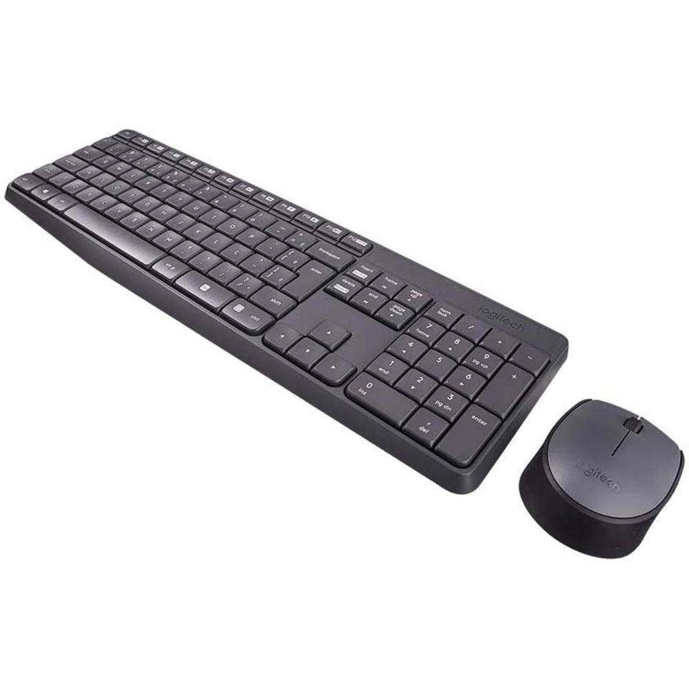 Imagem 2 de 5 do produto Kit Logitech Mk235 Port Br, Teclado e Mouse, Wireless