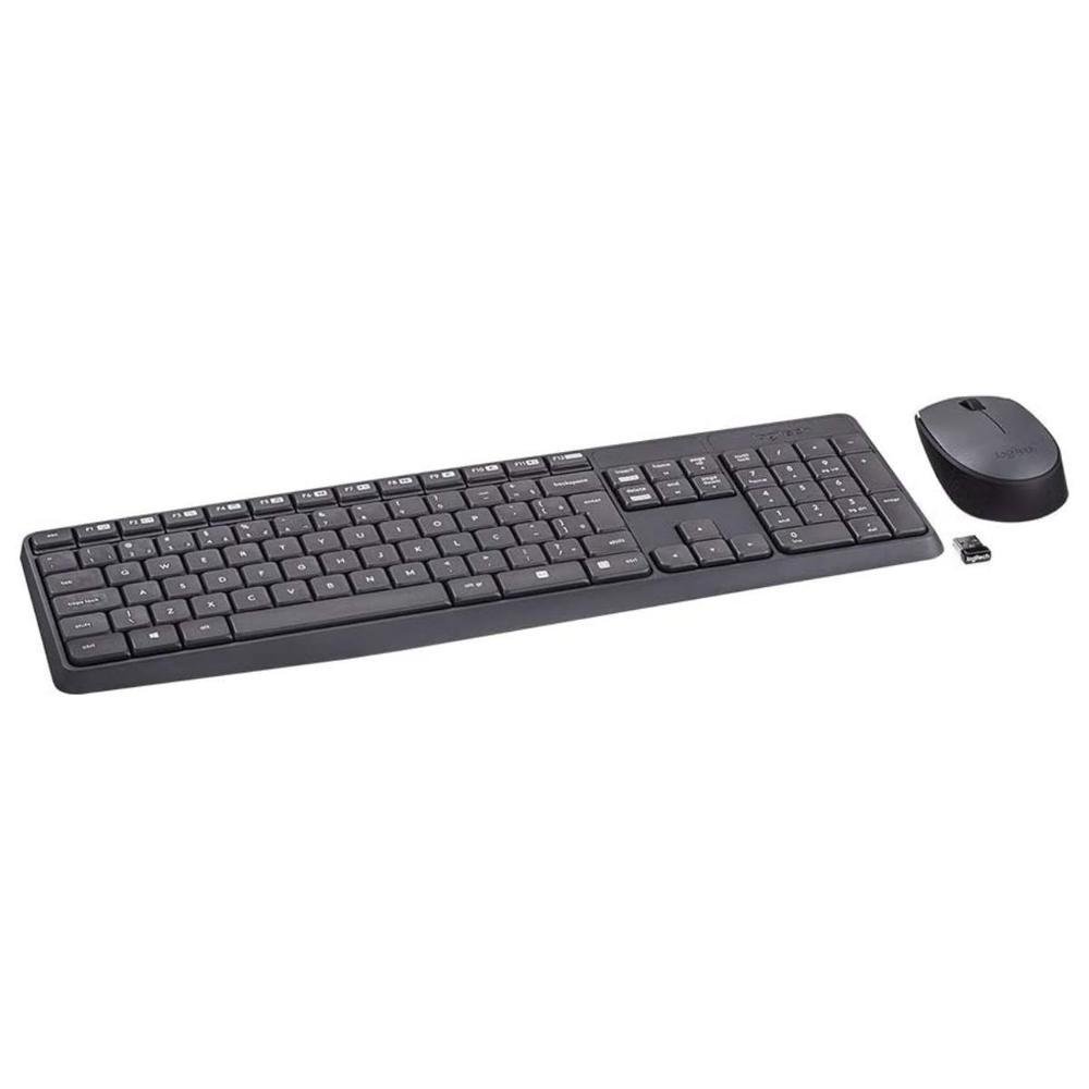 Imagem 3 de 5 do produto Kit Logitech Mk235 Port Br, Teclado e Mouse, Wireless