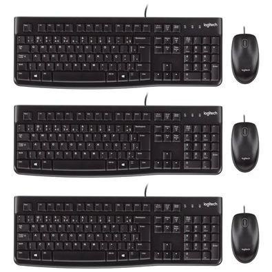 Kit Logitech Mk120 Port Br, Teclado e Mouse, Com Fio