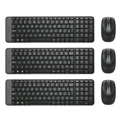Kit Logitech Mk220 Port Br, Teclado e Mouse, Wireless, Sem Fio