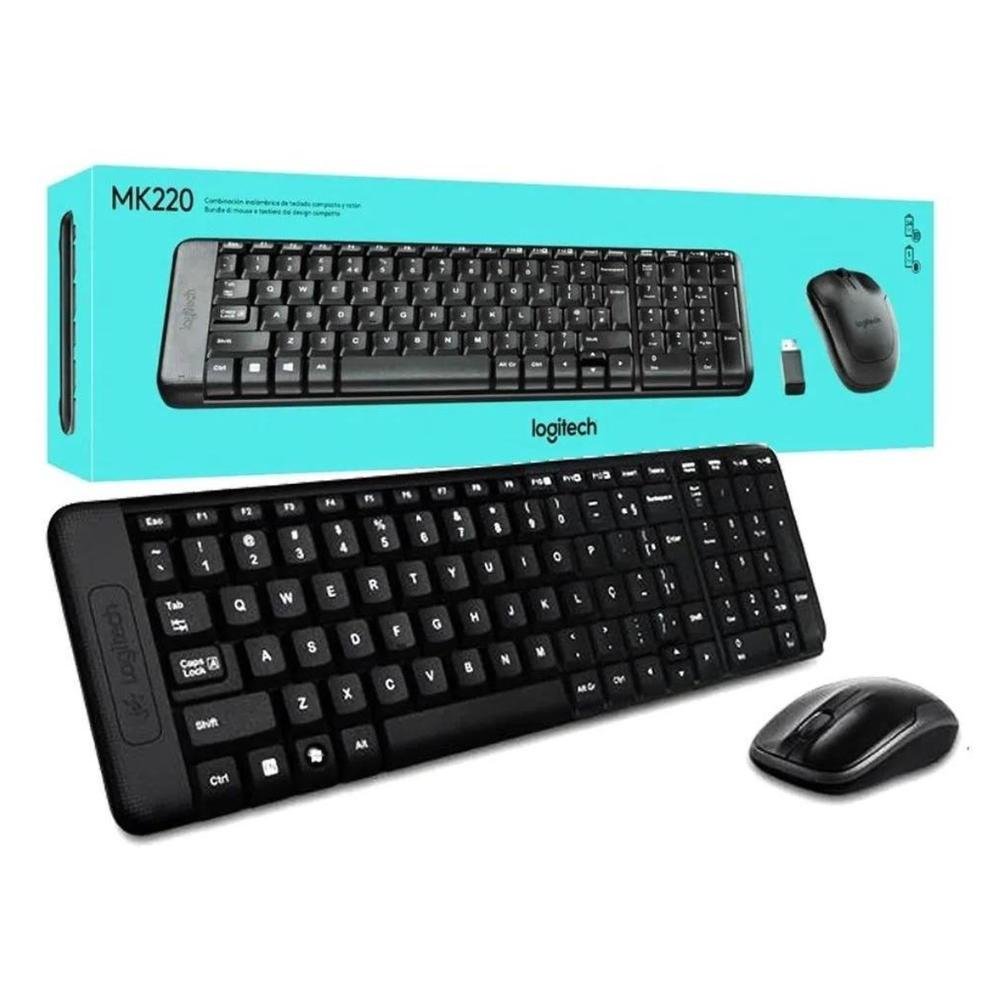 Imagem 5 de 5 do produto Logitech Mk220 Port Br, Kit Teclado e Mouse, Wireless, Sem Fio