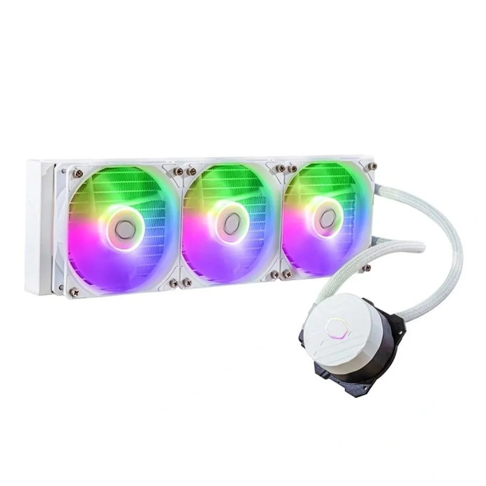 Imagem 3 de 5 do produto Water Cooler Cooler Master Masterliquid 360l Core ARGB, 360mm, Branco