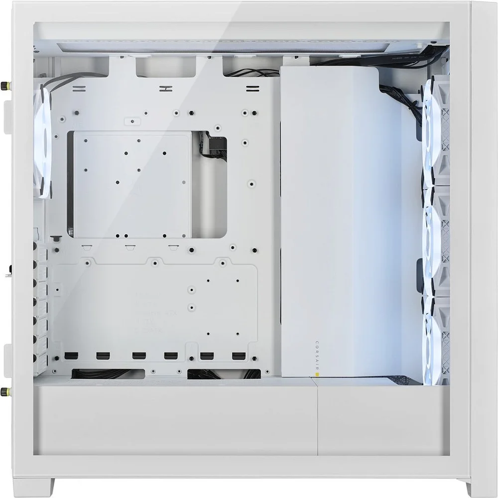Imagem 4 de 5 do produto Gabinete Corsair Icue 5000x ARGB, Ql Edition, Branco, Mid-tower, Vidro