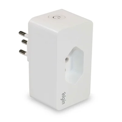 Tomada Inteligente Wi-fi Elgin, Bivolt, 10a, Compativel Com Alexa E Google Assistente, 48plugwifi10
