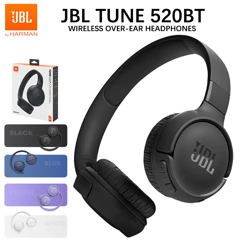 Imagem 5 de 5 do produto Fone De Ouvido JBL Tune 520bt, Bluetooth 5.3, Preto