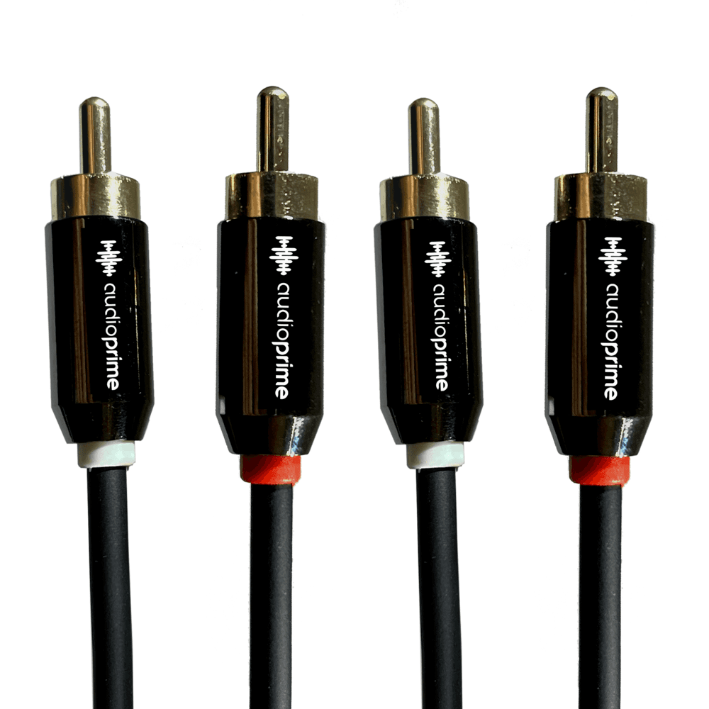 Imagem 4 de 5 do produto Cabo Blindado Rca 2x2 De Áudio E Vídeo Audio Prime, 1,8 Metros