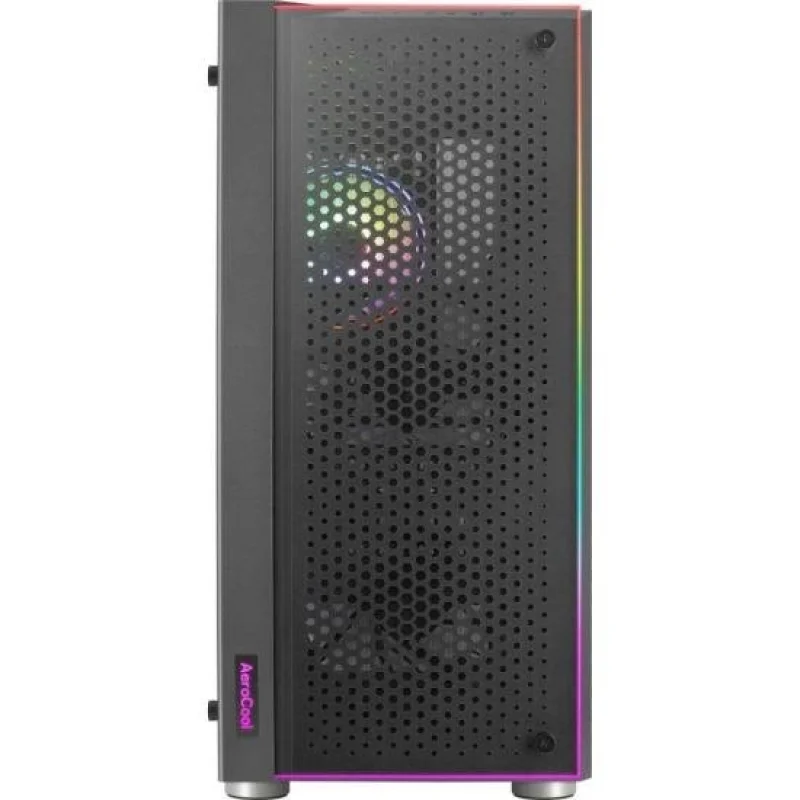 Imagem 4 de 5 do produto Gabinete Gamer Aerocool, Skribble Preto Rgb - Lateral Vidro