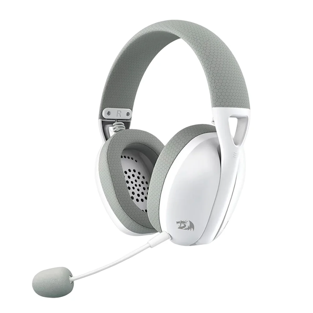 Fone de Ouvido Headset Gamer Redragon, Wireless Ire Pro USB/Type-C - H848g, Branco Fone de Ouvido Headset Gamer Redragon, Wireless Ire Pro USB/Type-C - H848g, Branco