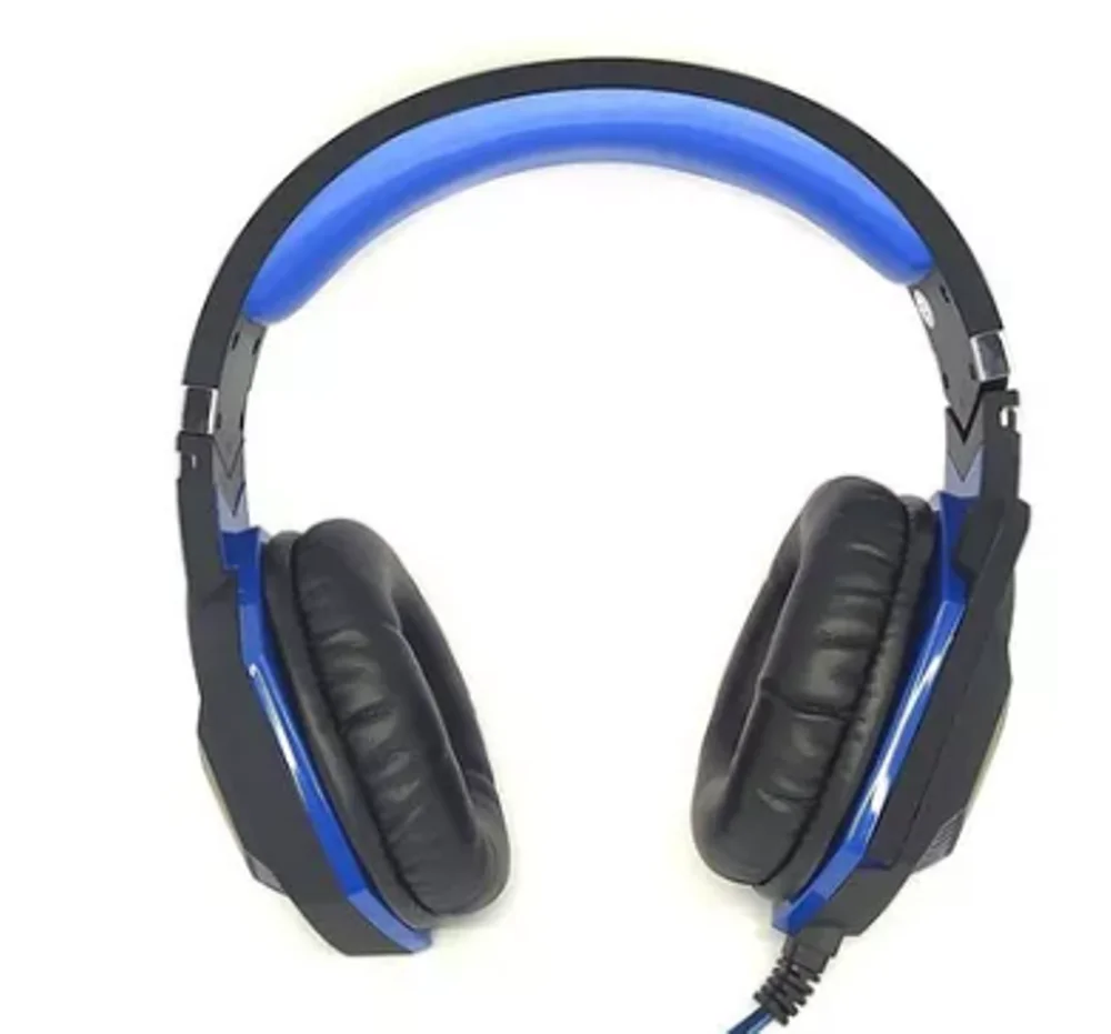Imagem 2 de 4 do produto Fone de Ouvido Gamer Headset Knup 433, Som 7.1, Com Fio, Preto/Azul