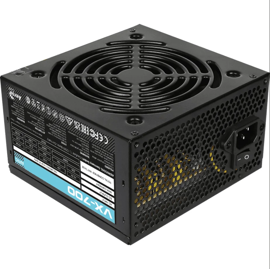 Fonte Gamer Aerocool, 700w, Vx-700, Bivolt, Atx, Sem Cabo